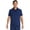 Indigo, variant on Men's Premium Performance Stretch Polo Scrub Top, Sizes XS-3XL