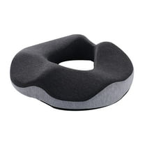 Dienrx Donut Pillow Seat Cushion, Donut Chair Cushions for Hemorrhoids, Sciatica & Hip & Coccyx Pain Relief Desk Chair Cushion for Long Sitting Office Workers, Car Drivers - Deep Grey