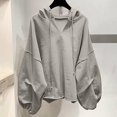thumbnail image 2 of Womens Hoodies Oversized Sweatshirts Long Sleeve 2026 Winter Fall Outfits Fashion Trendy Solid Color Clothes Going Out Top Ladies, 2 of 4