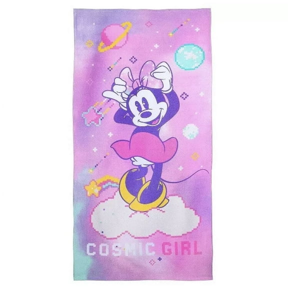 Disney Minnie Mouse cosmic Girl Beach Towel