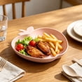 thumbnail image 6 of Yardvibe Wheat Straw Plates, 6.3" Apple-Shape Pink Lightweight Durable Dinner Dishes Plates Set, Fruit Dish, Side Dish Plate, Home Storage Plate, 6 of 8