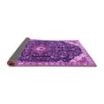 thumbnail image 2 of Ahgly Company Indoor Square Medallion Purple Traditional Area Rugs, 3' Square, 2 of 4