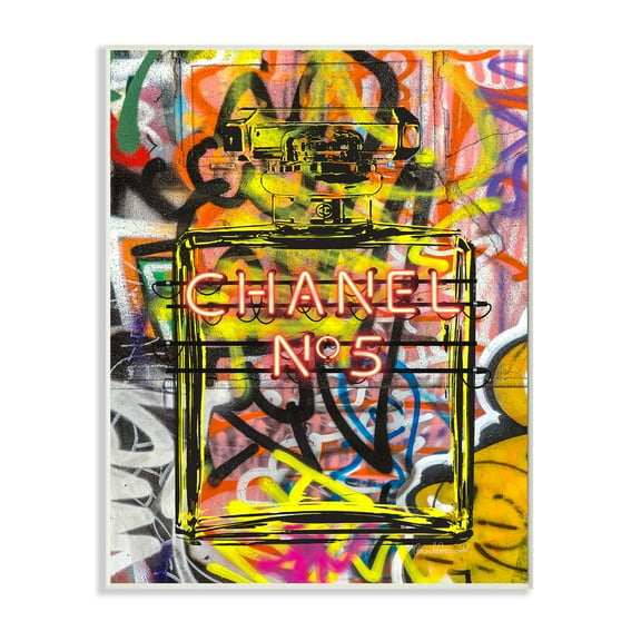 Stupell Industries Fashion Designer Graffiti Neon Lights Wall Plaque by Amanda Greenwood