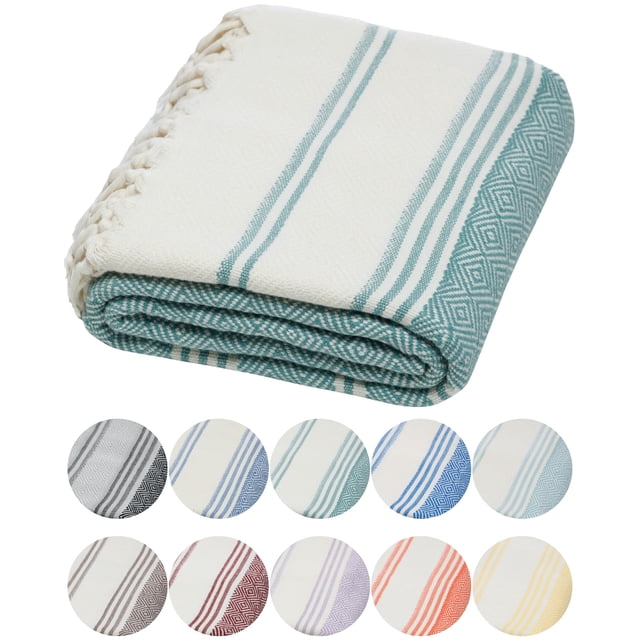 Toalla turca de baño y playa DEMMEX Organic Diamond Cotton