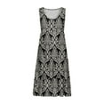 thumbnail image 7 of JULMCOMO Sundresses for Women 2024 Spring Sleeveless Mini Dress Floral Print Round Neck Summer Tiered Sun Dresses Casual Flowy Boho Beach Cover Up, 7 of 7