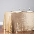 Touiyu Sparkly Gold Sequin Tablecloth Rectangle Glitter Table Linen 47x71inch Wedding Sequin ...