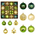 thumbnail image 2 of Tnobhg 44Pcs Christmas Ball Hanging Ornament Exquisite Pattern Christmas Tree Pendant for Festive Xmas Decoration, 2 of 8