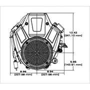 Briggs & Stratton Commercial Series 25 HP 724cc Vertical Engine | 44T977-0011-G1