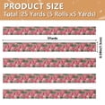 thumbnail image 3 of 5 Rolls Christmas Ribbon 1.5 inch Wide Decorative Ribbon for Gift Wrapping and Holiday Decorations Strawberries and Green Leaves, 3 of 7