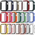 thumbnail image 1 of Tiorecime Paquete de 20 Fundas para Apple Watch Series 9/8/7 de 45 mm con Protector de Pantalla de Vidrio Templado, Cubierta Protectora de PC Dura Ultrafina a Prueba de Golpes, Parachoques Completo Co, 1 of 3