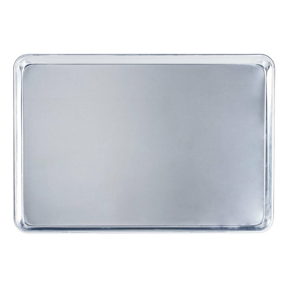 Baker's Mark Full Size 18 Gauge 18 x 26 Wire in Rim Aluminum Sheet Pan  with Stainless Steel Footed Cooling Rack