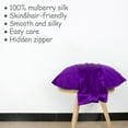 thumbnail image 5 of Unique Bargains 1 Piece 100% Silk Pillowcase Purple Queen, 5 of 7