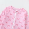 thumbnail image 6 of Toddler Girls Rash Guard Swimsuit Baby Long Sleeve Rash Guard Bathing Suit Girl One Piece Ruffled Swimwear with Sun Hat, 6 of 8