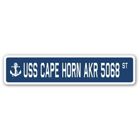 USS CAPE HORN AKR 5068 Street Sign us navy ship veteran sailor gift