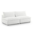 thumbnail image 4 of Modway Commix Down Filled Overstuffed 2-Piece Armless Sectional Loveseat in White, 4 of 6