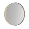 thumbnail image 3 of Round Framed Mirror, Decorative Circle Mirror, Brushed Nickel Silver Wall Mirror, Wall Decor, Multiple Finishes, 3 of 7
