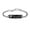 Black, variant on LinnaLove Stylish heart chain Bible Verse Bracelet with Mantra Quotes -Stainless steel cross bracelet-Christian Gifts for Women (silver,I can do all things...)