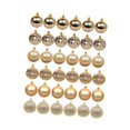 thumbnail image 3 of GUOOL 36Pcs Christmas Balls Ornaments Hanging Assorted Shatterproof Christmas Tree 6cm Aureate, 3 of 9