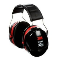 3M H10A Peltor Optima 105 Series, Earmuff, Headband, 1 " x 1 " x 1"