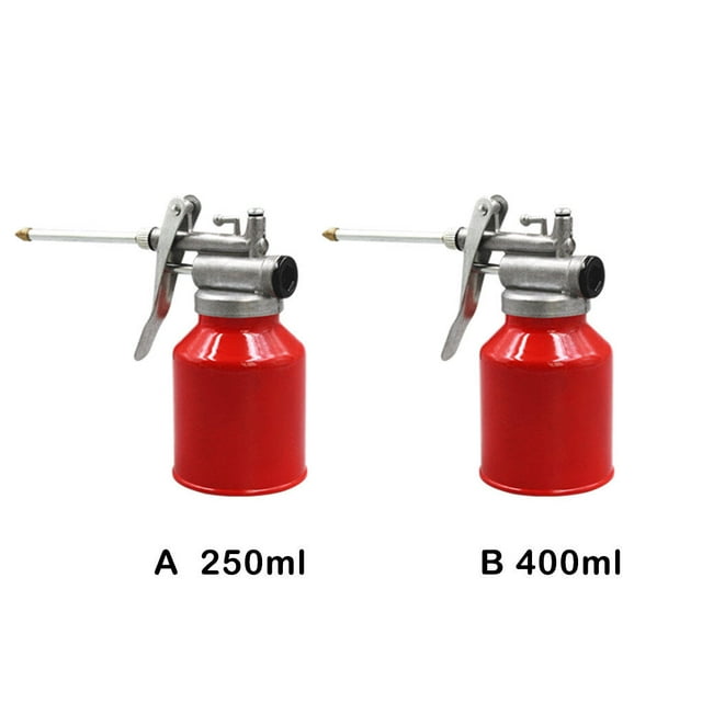 Langgg Pompe Haute Pression Aluminium Taille Compacte Lubrifiant pour Véhicule Huilier Métal Kit de Réparation Résistance à l'Usure Opération Simple Bouteille d'Huile 250ml