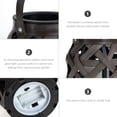 thumbnail image 3 of OUNONA Farol Negro Vintage De Ratán Para Interior Y Exterior, 3 of 7