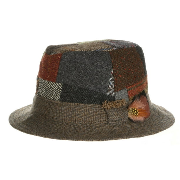 Hanna Hats Hanna Hats Men's 100 Wool Irish Walking Hat Patchwork