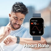 3Plus MEGA Smartwatch with 2.02 AMOLED Screen/Answer & Make Calls/Sleep Monitoring/Heart Rate/100+ Workout Modes/Quick Reply/iPhone and Android