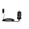 Gomadic Intelligent Compact Car / Auto DC Charger suitable for the Panasonic HM-TA1R Digital HD Camcorder - 2A / 10W power at half the size. Uses Goma