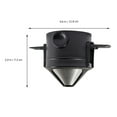 thumbnail image 4 of 2 Pcs Coffee Maker Filter Reusable Strainer Dripper Metal Onion ABS Resin and 304 Stainless Steel, 4 of 6