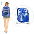 thumbnail image 2 of Mochila transparente PAMANO transparente Heavy Duty para universidad, azul, 2 of 8