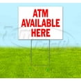 thumbnail image 1 of Atm Available Here (18" x 24") Yard Sign, Includes Metal Step Stake, 1 of 6