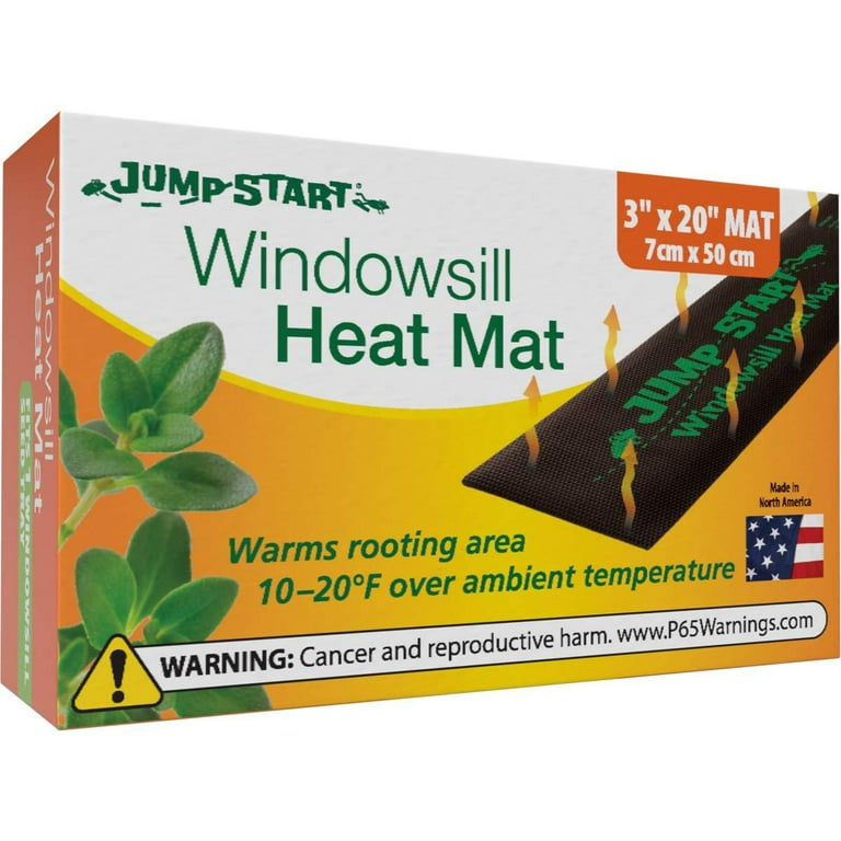 JUMP START Heat Mat, 3 x 20 Inches MT10004 Waterproof Durable, 7.3 Watt  UL Certified Seedling, 3x20, 7.3W