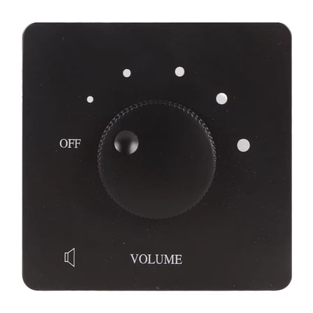 50 Volume Control 50W Volume Control Professional Safety 5 Gears Tuning Knob Volume Controller for Home Speakers Black