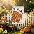 thumbnail image 5 of FEOLGEHLY Halloween Decorations Outdoor Indoor, Thanksgiving Garden Flag Double Sided Fall Maple Leaf Yard Flag Outdoor Thanksgiving Decoration Halloween Decorations Clearance (C), 5 of 6