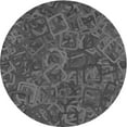 thumbnail image 1 of Ahgly Company Machine Washable Indoor Round Transitional Platinum Gray Area Rugs, 4' Round, 1 of 7