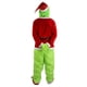 thumbnail image 2 of Disfraz de Grinch de Feliz Navidad, máscara de peluche de ladrón verde, pantalones, guantes, gorro rojo de Papá Noel, camisetas, calcetines, conjunto de regalo festivo, 2 of 5