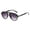 Glossy Black Dual Grey, variant on Retro Aviator Sunglasses UV400 Protection Unisex PC Frame Fashion Shades