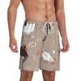 thumbnail image 6 of Mens Pajama Shorts, Chicken Sleep Shorts Men Pajama Bottoms Lounge PJ Shorts with Pockets, 6 of 6