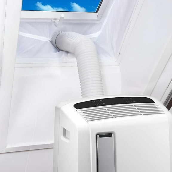 HIBIBUD 2026 New Portable Ac Ventilation Kit,300Cm Length,Waterproof Universal Seal,No Drilling Installation,Zipper & Adhesive Fixtures,Suitable for All Mobile Acs,1 Kit