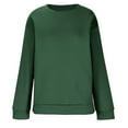 thumbnail image 7 of Ashirexll Crewneck Sweatshirts Women, Fall Sweatshirts for Women, Ladies' Trendy Fall Casual Solid Color Long Sleeve Round Neck Sweatshirts, 7 of 7