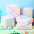 thumbnail image 4 of 1 roll pastel buffalo check gift wrapping paper mini roll - 17 inches x 33 feet - Easter pastel buffalo check gift wrapping paper for Easter holiday spring baby shower party supplies, 4 of 4