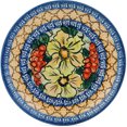 thumbnail image 2 of Polish Pottery 7½-inch Dessert Plate (Colorful Bouquet Theme) Signature UNIKAT Hand Painted in Boleslawiec, Poland + Certificate of Authenticity, 2 of 6