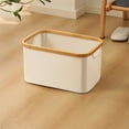 thumbnail image 2 of Estbridge Laundry Hamper Laundry Basket   Freestanding Laundry Hamper  Tall Clothes Hamper with Extended Handles for Clothes Toys In The Dorm and Family- Laundry Basket Beige, 2 of 4