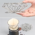 thumbnail image 1 of Baohd Stainless Steel Collapsible Coffee Dripper Holder Portable Pour Over Filter Dispenser Cone Reusable Stand Housewarming Silver, 1 of 8