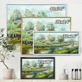 thumbnail image 4 of Designart 'Rustic Landscape With Bridge On The River' Lake House Framed Canvas Wall Art Print, 4 of 5