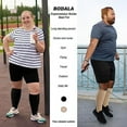 thumbnail image 5 of AMITOFO Compression Socks for Women Wide Calf 3 Pairs Men Circulation 20-30mmHg Plus Size Knee High Support Stockings for Medical | Circulation | Nurses | Running | Travel,Beige 2XL, 5 of 8
