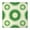 Green Tie Dye, variant on Orange Blue Tie Dye Mandala Pattern Square Fitted Tablecloth with Elastic Edge,Square Table Cover,Washable Elastic Table Cover for Home Kitchen Party Decor 34"x34"