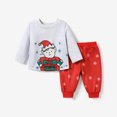 thumbnail image 2 of Conjunto de 2 piezas con estampado navideño infantil para bebé niño, 2 of 5