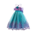 thumbnail image 4 of Vestido de sirena de verano para Halloween, vestido para niñas, vestido de princesa, vestido de actuación para niños, 4 of 5