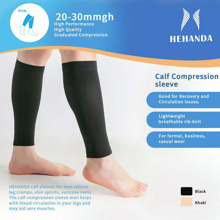  Ailaka 1 Pair Compression Calf Sleeves for Women & Men, 20-30  mmHg Graduated Support Footless Compression Socks for Varicose Veins, Shin  Splints, Edema, Recovery, Maternity, Running, Travel : Health & Household